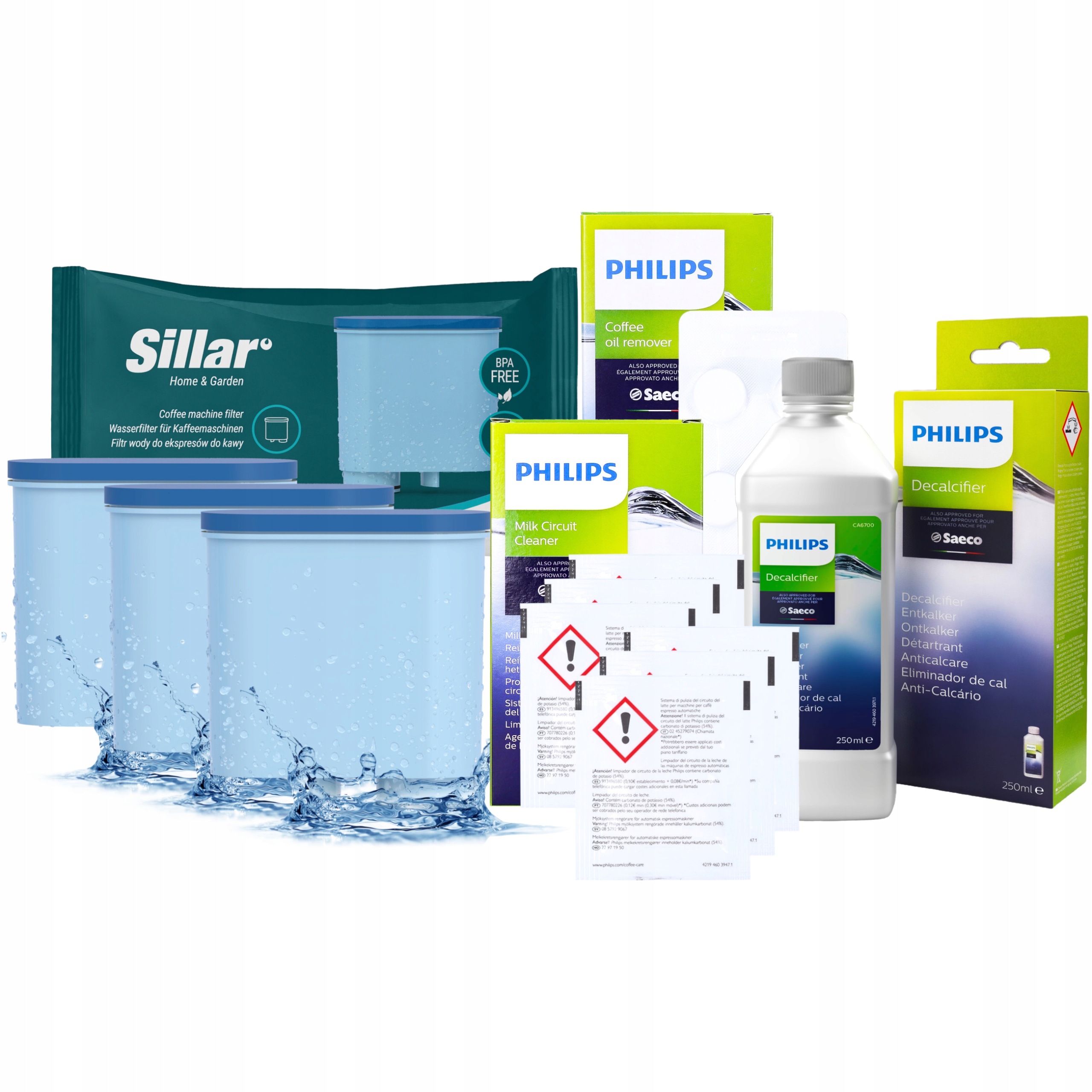 Sillar vodný filter pre kávovar Philips Saeco, 3 kusy + 3 ďalšie produkty